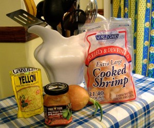 Ingredients - Saffron Rice & Shrimp