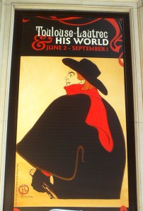 Poster Toulouse-Lautrec Exhibit