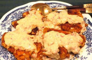 Chicken with Creamy Parmesan and Pimento Sauce - My Yellow Farmhouse.com