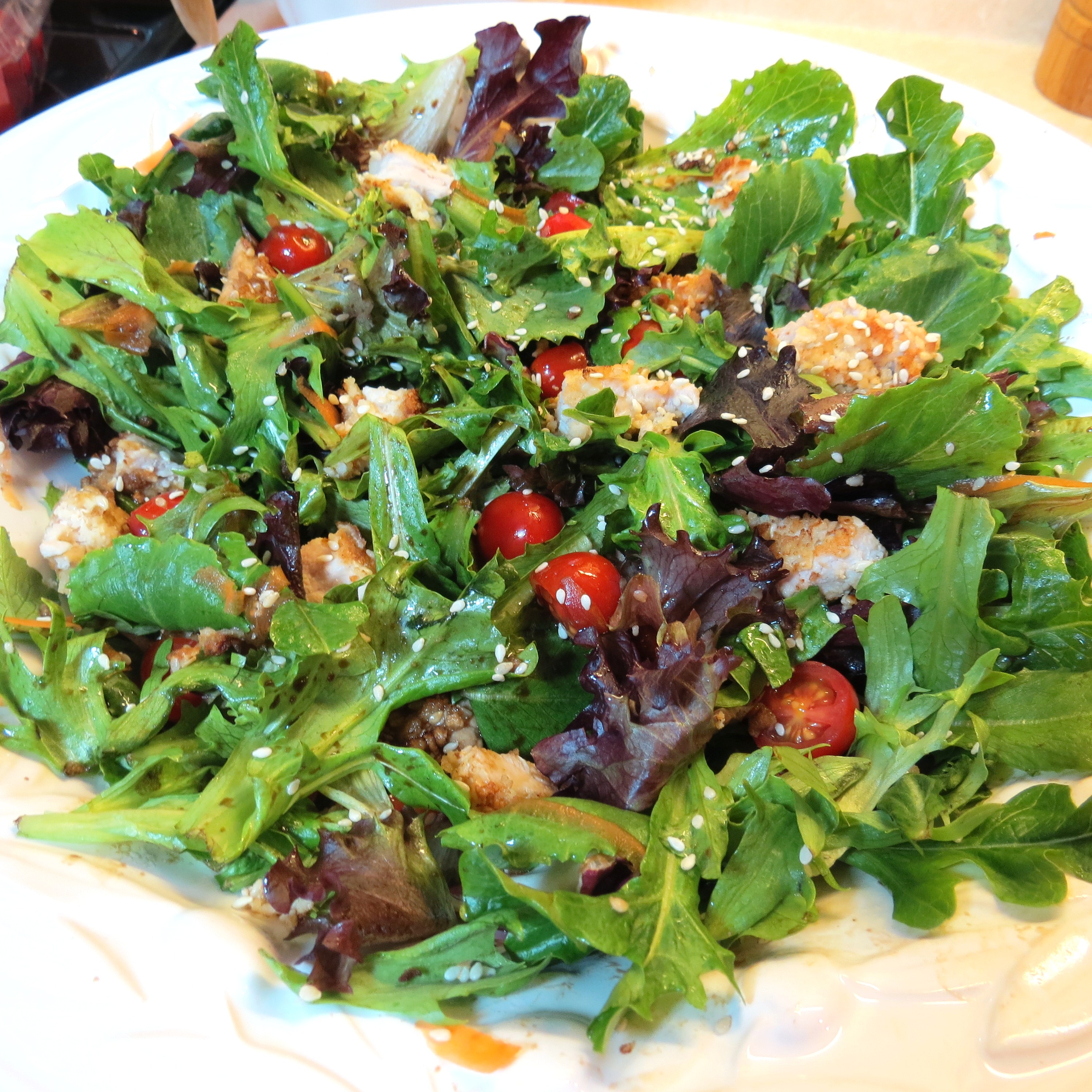 Spring Mix Salad with Sesame Dressing